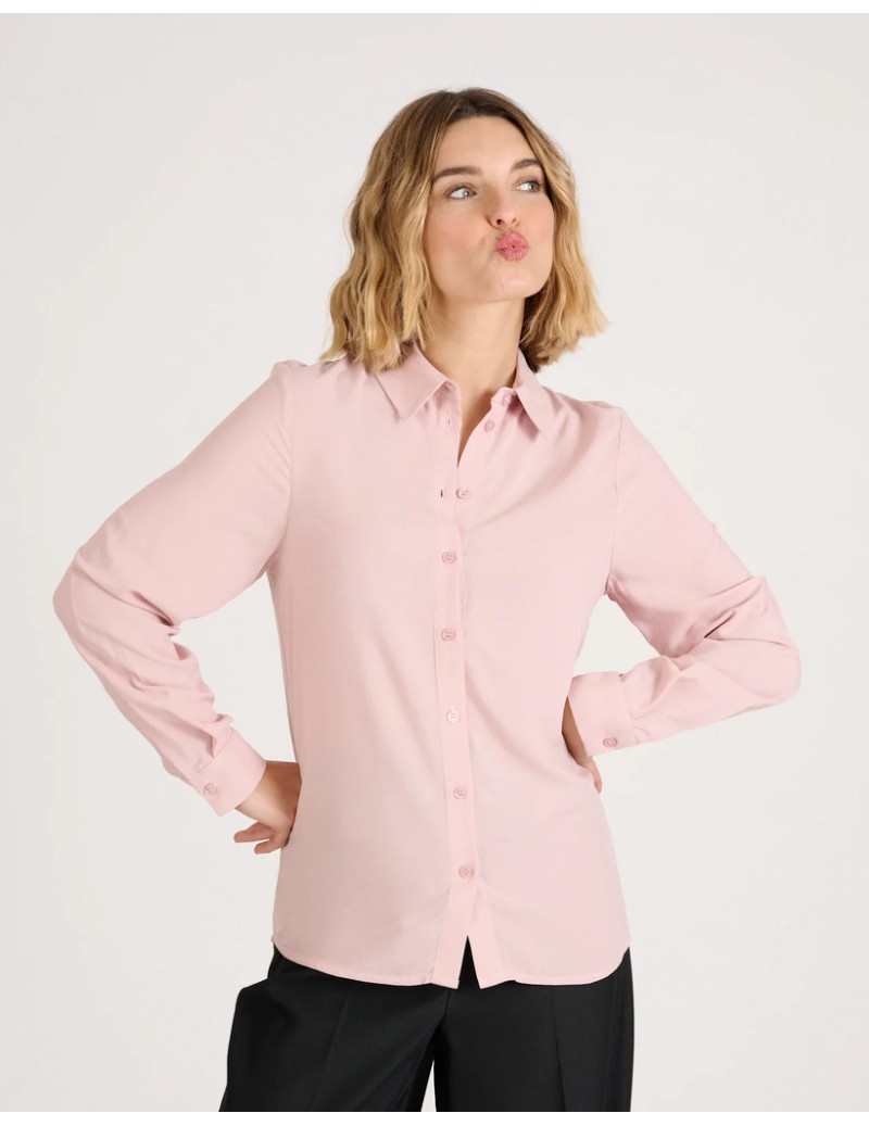 CAMISA SEDA ROSA NAF NAF