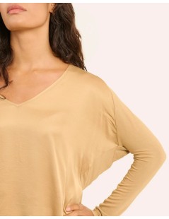 CAMISETA LOSSA BEIGE NAF NAF