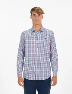 CAMISA CUADROS VICHY COLORES OXFORD AZUL COBALTO EL PULPO