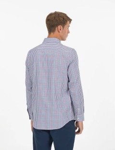 CAMISA CUADROS VICHY COLORES OXFORD AZUL COBALTO EL PULPO