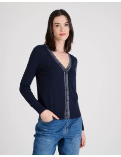 CARDIGAN ANASTY AZUL MARINO NAF NAF