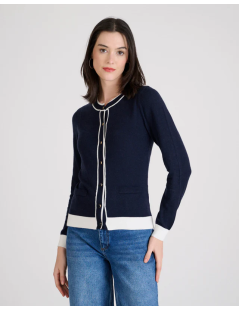 CARDIGAN NEREA AZUL MARINO NAF NAF