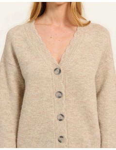 CARDIGAN PERLA BEIGE NAF NAF