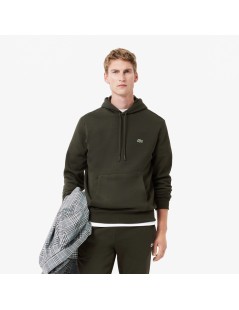 SUDADERA VERDE KAKI CLASSIC FIT LACOSTE