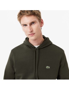 SUDADERA VERDE KAKI CLASSIC FIT LACOSTE