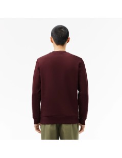 SUDADERA BURDEOS LACOSTE HOMBRE 