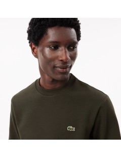 SUDADERA VERDE KAKI LACOSTE HOMBRE