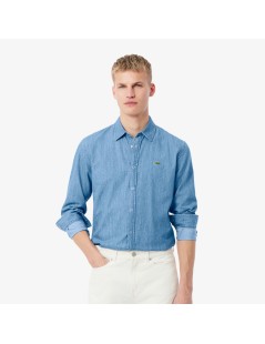 CAMISA DENIM CORTE RECTO LACOSTE