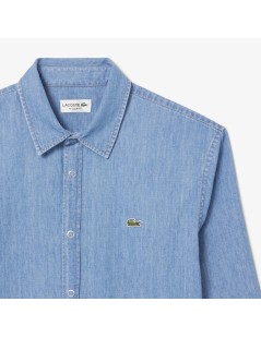 CAMISA DENIM CORTE RECTO LACOSTE