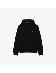 SUDADERA CON CAPUCHA EN COLOR NEGRO LACOSTE