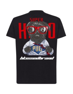 CAMISETAS HEROPUG TEE BLACK BL3SSED