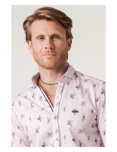 CAMISA SLIM FIT COLOR ROSA THE SURFCAR