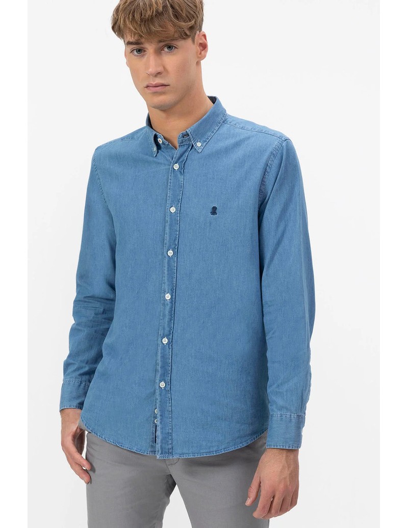 CAMISA DENIM STONE WASHED...