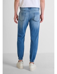 VAQUEROS SKINNY CROPPED FIT «JAKE» CON ELÁSTICOS Y CORDÓN ANTONY MORATO