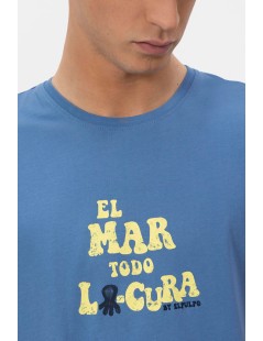 CAMISETA EL MAR TODO LO-CURA ÍNDIGO EL PULPO