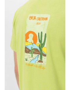 CAMISETA ESTAMPADO DESIERTO VERDE PISTACHO EL PULPO