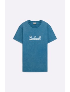 CAMISETA AZUL "GAS DISTR." GAS JEANS