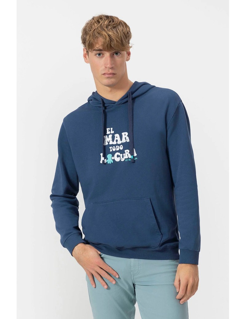 SUDADERA AZUL MARINO EL MAR...