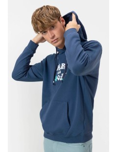 SUDADERA AZUL MARINO EL MAR TODO LO-CURA ELPULPO