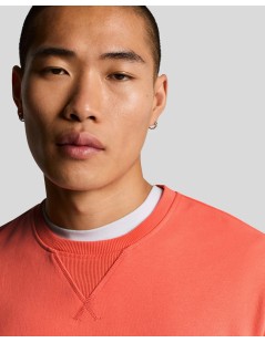 SUDADERA NARANJA ALGODÓN LYLE & SCOTT