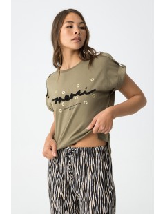 CAMISETA MUJER VERDE KAKI TIFFOSI