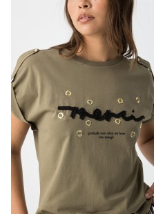 CAMISETA MUJER VERDE KAKI TIFFOSI