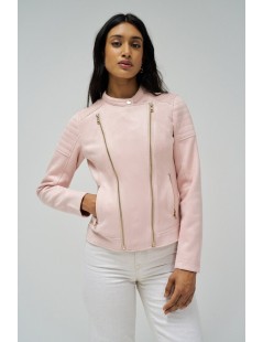 CAZADORA DE GAMUZA ROSA SALSA JEANS