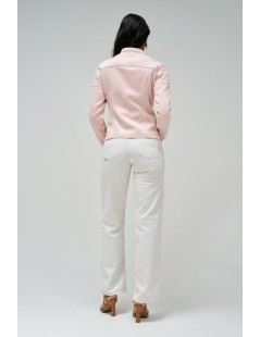 CAZADORA DE GAMUZA ROSA SALSA JEANS