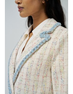 BLAZER DE TWEED CON DETALLES DE DENIM SALSA JEANS