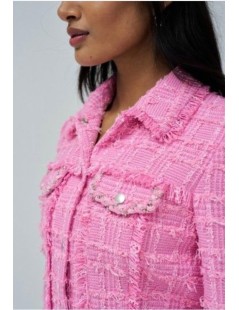 TWEED TRUCKER JACKET SALSA