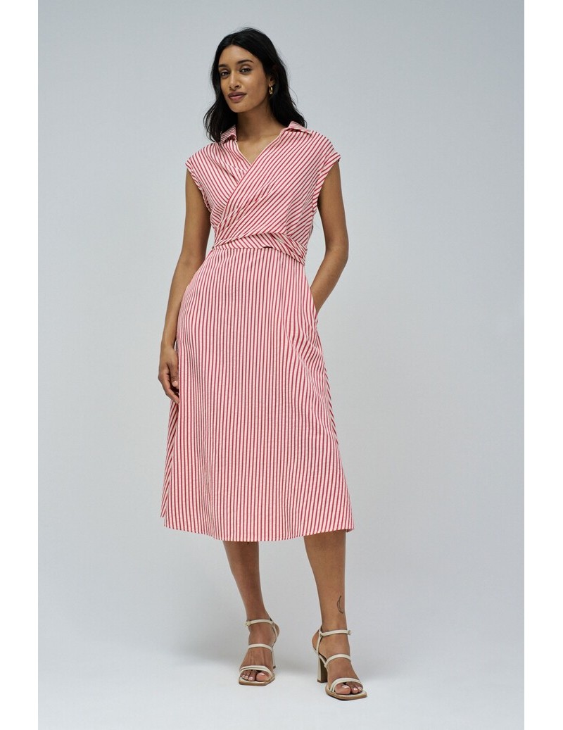 VESTIDO ESTAMPADO RAYAS...