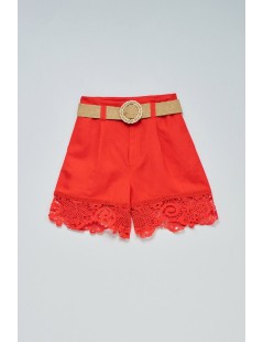 SHORTS CON LINO Y ENCAJE SALSA JEANS
