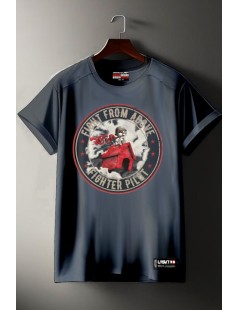 CAMISETA NEGRO DESGASTADO FIGHT LASAL 