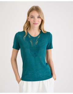 CAMISETA BIBI VERDE TURQUESA NAF NAF