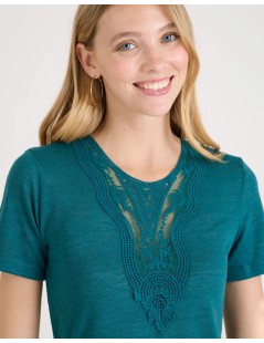 CAMISETA BIBI VERDE TURQUESA NAF NAF
