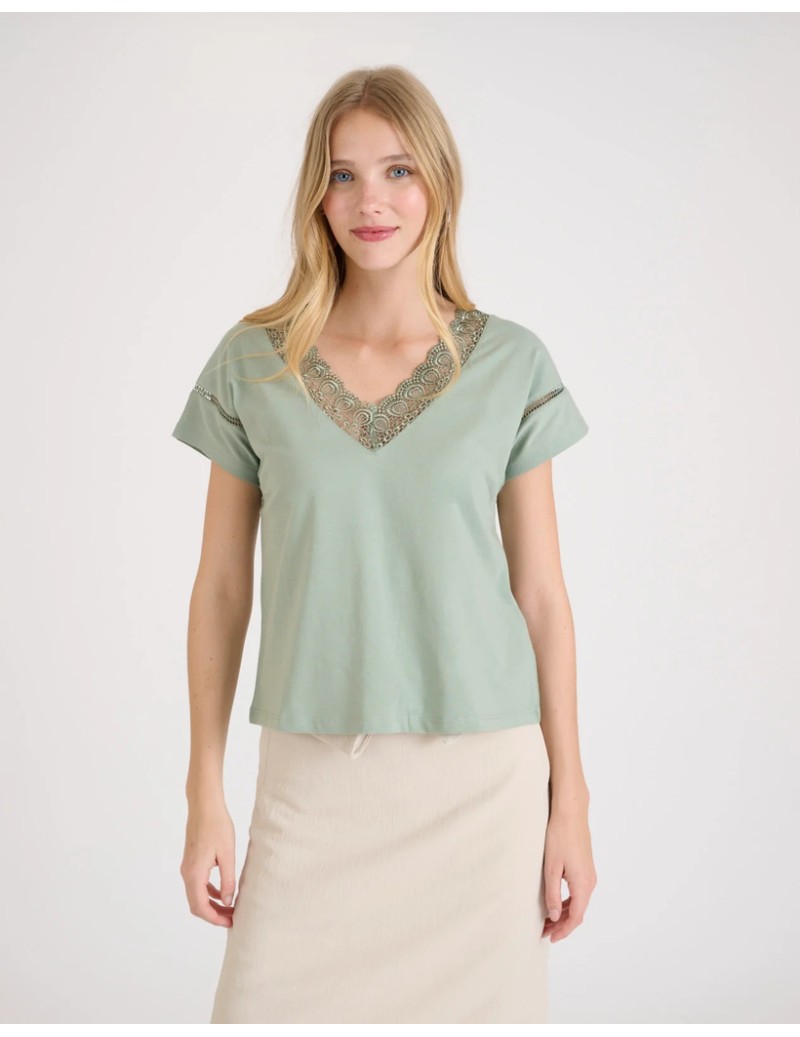 CAMISETA SHARA VERDE MENTA...