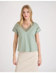 CAMISETA SHARA VERDE MENTA NAF NAF