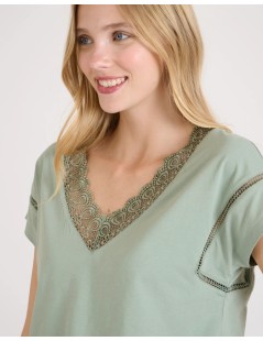 CAMISETA SHARA VERDE MENTA NAF NAF