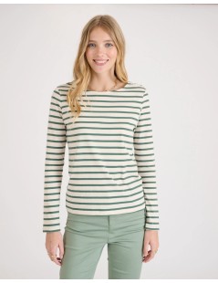 CAMISETA MARINIERE VERDE NAF NAF
