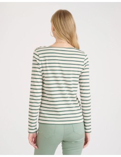 CAMISETA MARINIERE VERDE NAF NAF