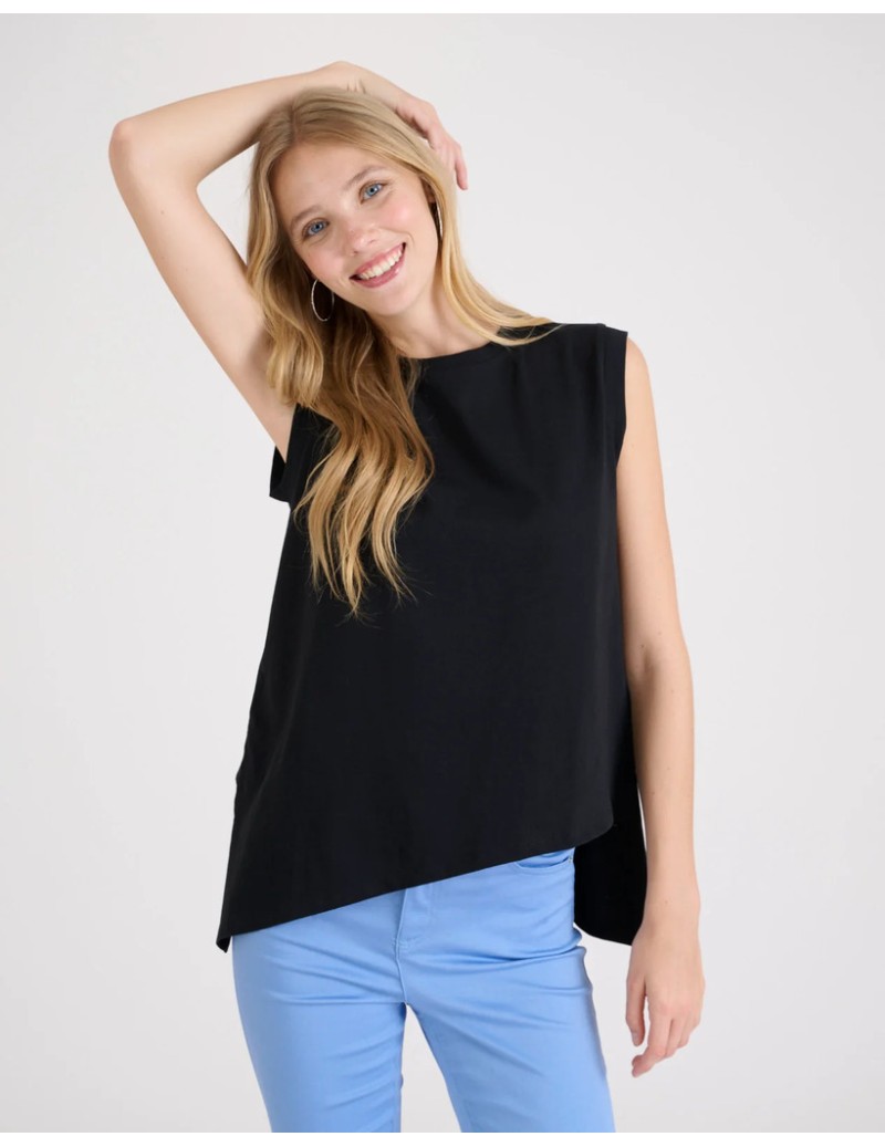 CAMISETA NEGRA CORTE...