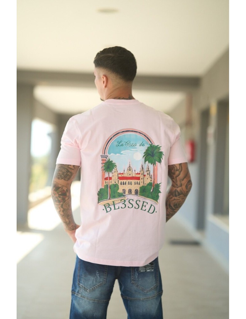 CAMISETA LACASA TEE ROSA...