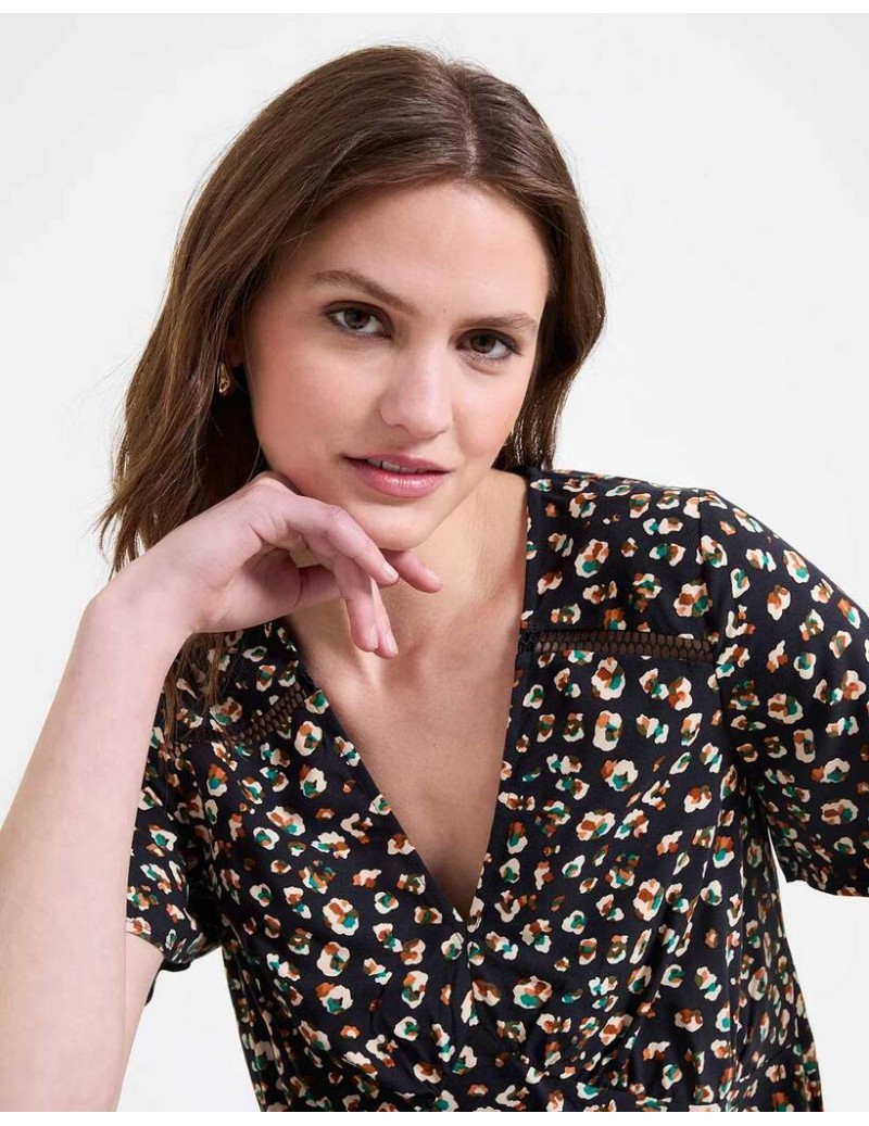 BLUSA PRINT NEGRO NAF NAF