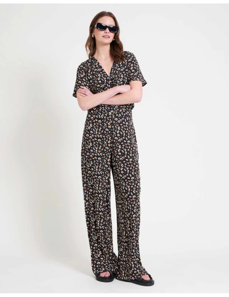 PANTALON PRINT NEGRO NAF NAF