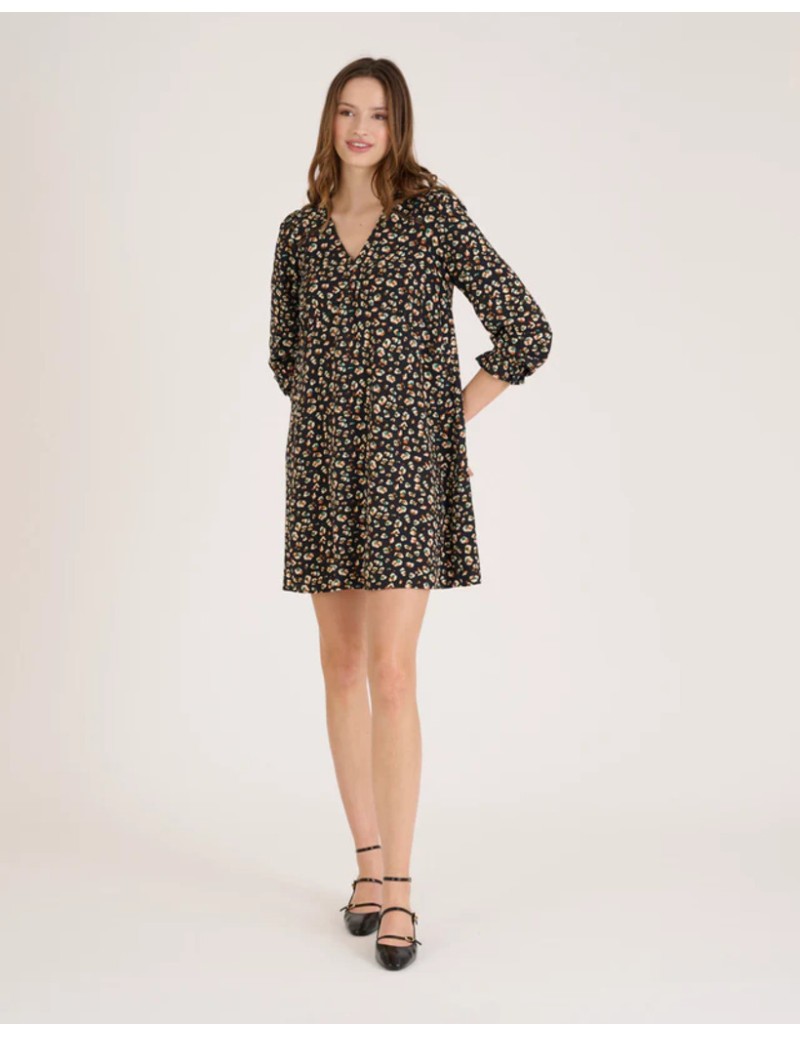 VESTIDO PRINT NEGRO NAF NAF