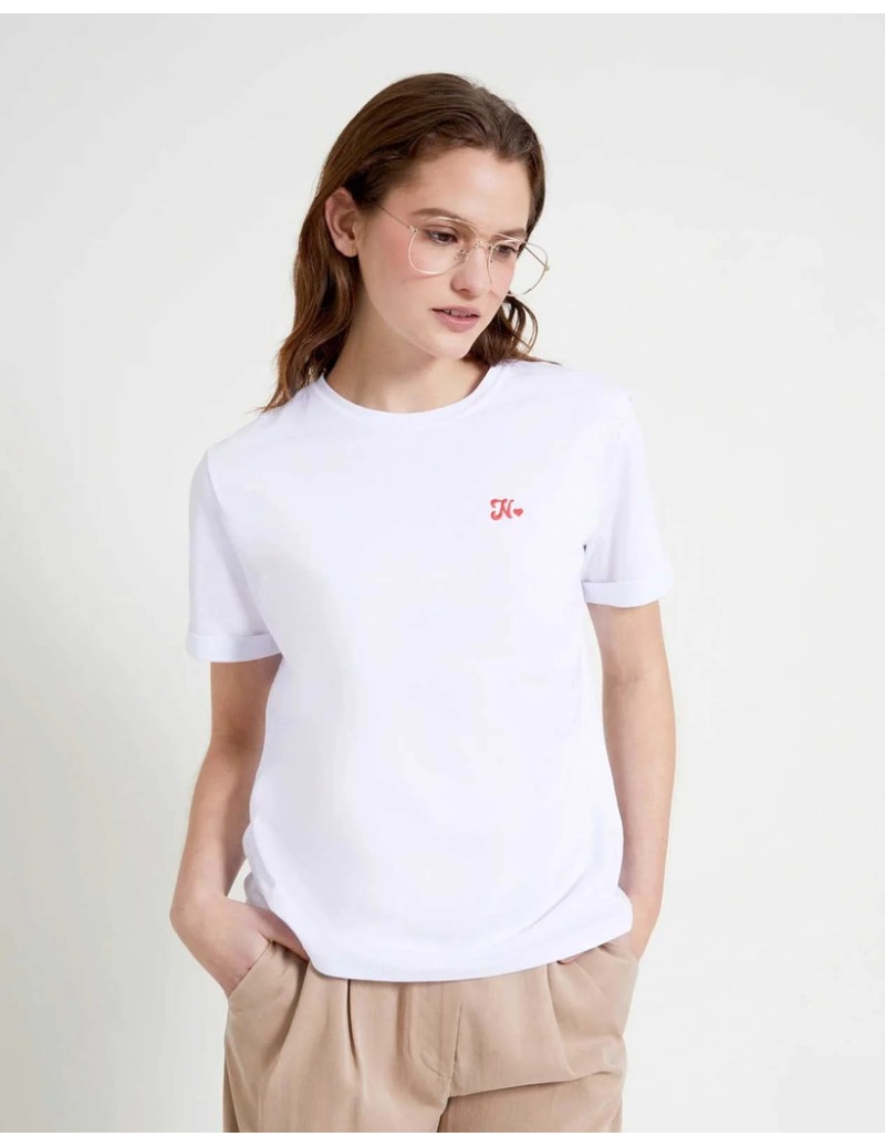 CAMISETA LOGO N BLANCO NAF NAF