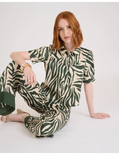 CAMISA CEBRA KAKI NAF NAF