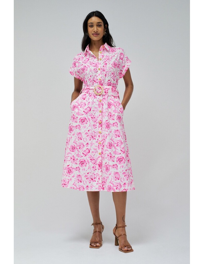 VESTIDO CAMISERO DE BORDADO...
