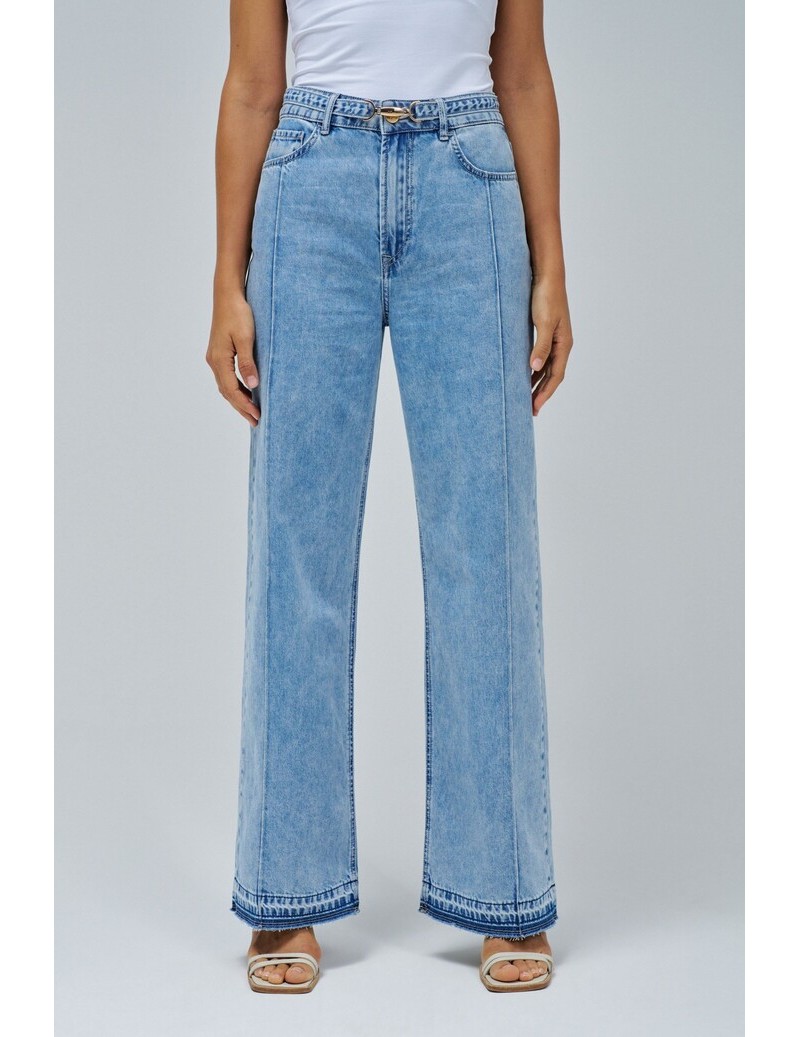 JEANS WIDE LEG LIGHTDENIM...