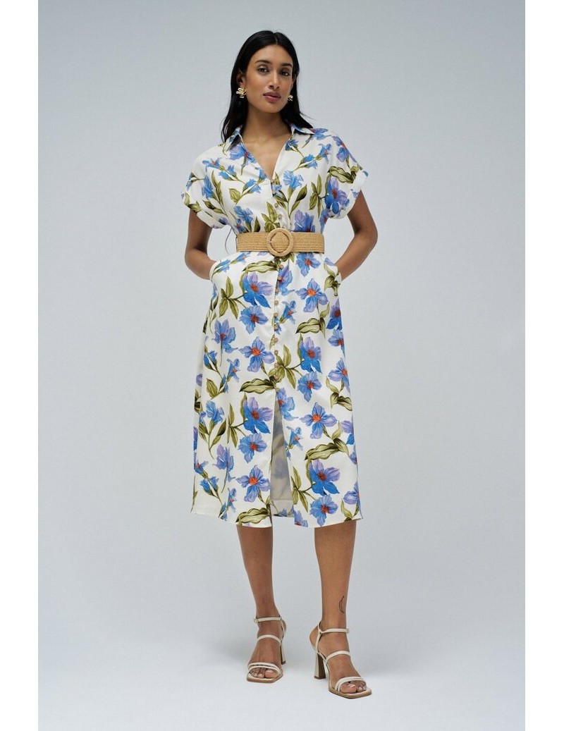 VESTIDO ESTAMPADO FLORAL...